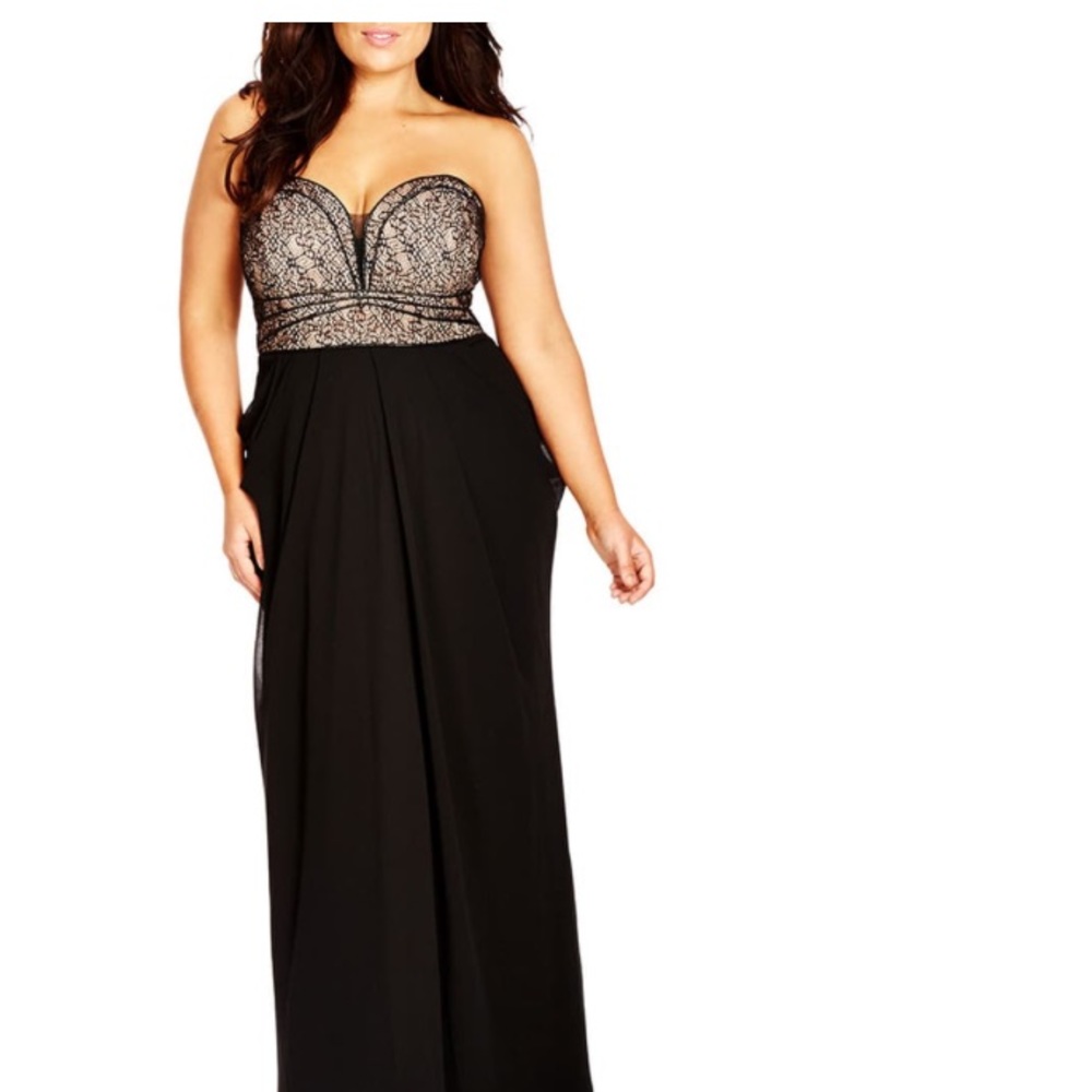 City chic long gown